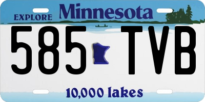 MN license plate 585TVB