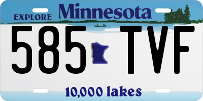 MN license plate 585TVF