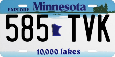 MN license plate 585TVK