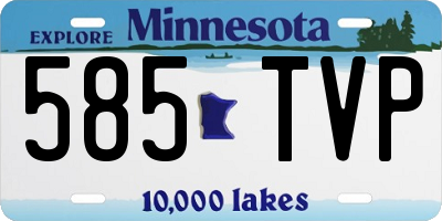 MN license plate 585TVP