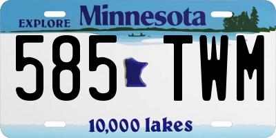 MN license plate 585TWM
