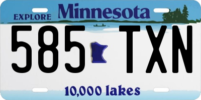 MN license plate 585TXN