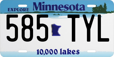 MN license plate 585TYL