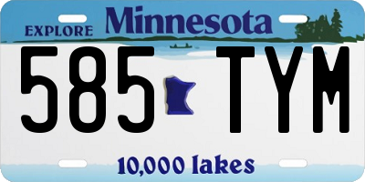 MN license plate 585TYM