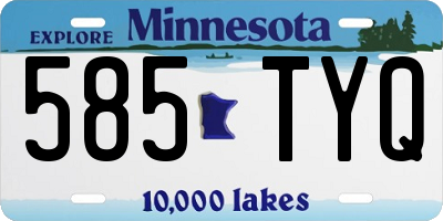 MN license plate 585TYQ