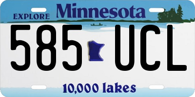 MN license plate 585UCL
