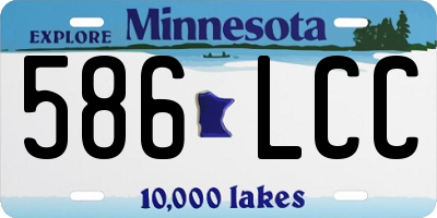 MN license plate 586LCC