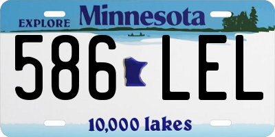 MN license plate 586LEL