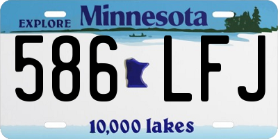 MN license plate 586LFJ