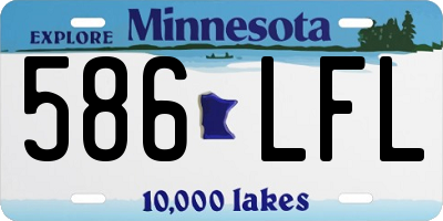 MN license plate 586LFL