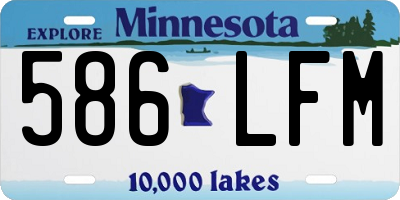 MN license plate 586LFM