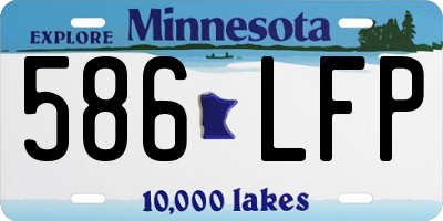 MN license plate 586LFP