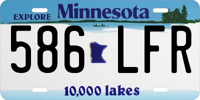 MN license plate 586LFR
