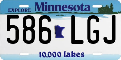 MN license plate 586LGJ