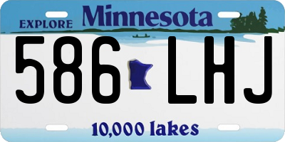 MN license plate 586LHJ