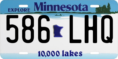 MN license plate 586LHQ