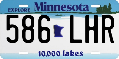 MN license plate 586LHR