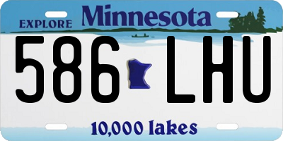 MN license plate 586LHU