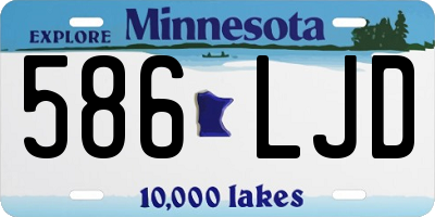 MN license plate 586LJD