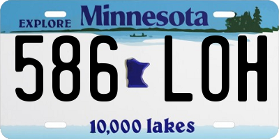 MN license plate 586LOH
