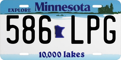 MN license plate 586LPG