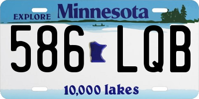 MN license plate 586LQB
