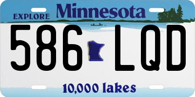 MN license plate 586LQD