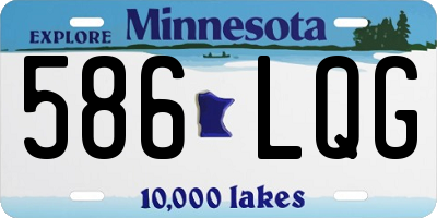 MN license plate 586LQG