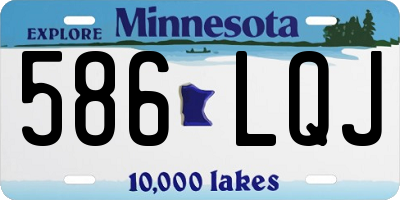 MN license plate 586LQJ