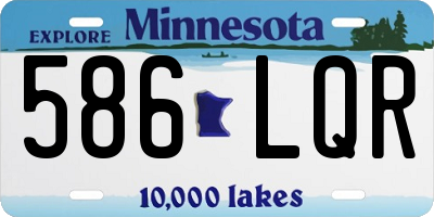 MN license plate 586LQR