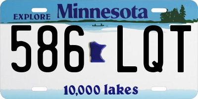 MN license plate 586LQT