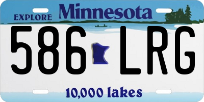 MN license plate 586LRG
