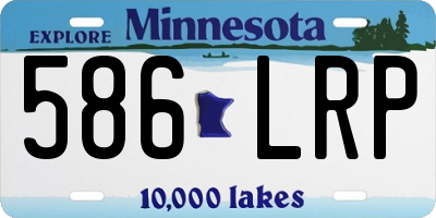 MN license plate 586LRP