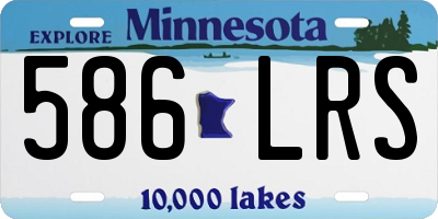 MN license plate 586LRS