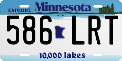MN license plate 586LRT