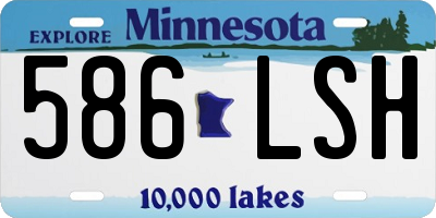MN license plate 586LSH