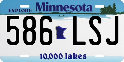 MN license plate 586LSJ