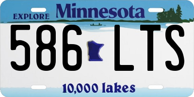 MN license plate 586LTS