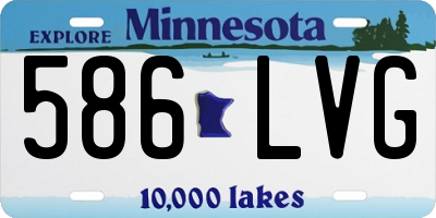 MN license plate 586LVG