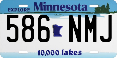 MN license plate 586NMJ