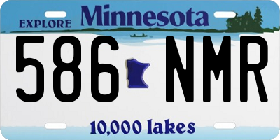MN license plate 586NMR