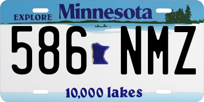 MN license plate 586NMZ