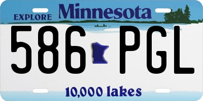 MN license plate 586PGL