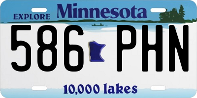 MN license plate 586PHN