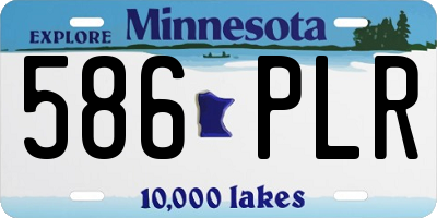 MN license plate 586PLR