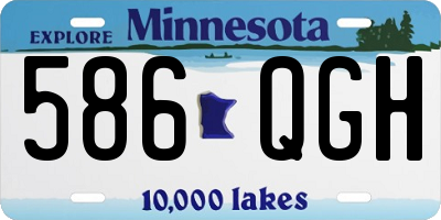 MN license plate 586QGH