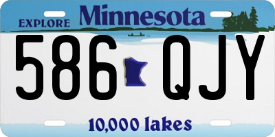MN license plate 586QJY