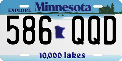 MN license plate 586QQD