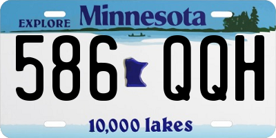 MN license plate 586QQH