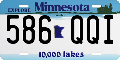 MN license plate 586QQI